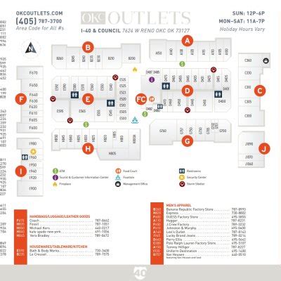 okc outlet mall directory.